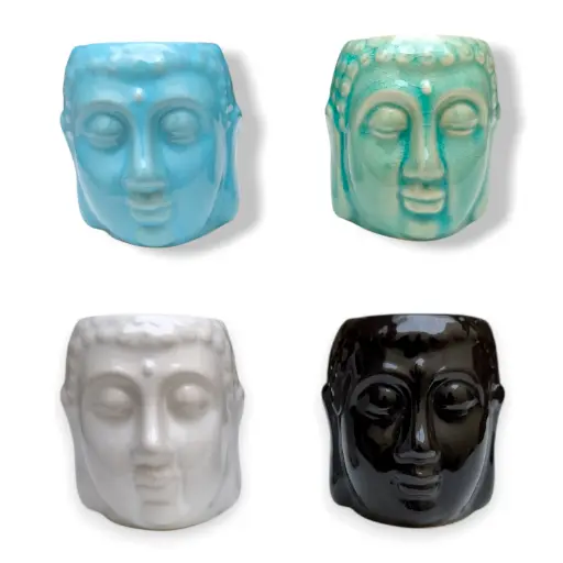 [ONC-033] Hornito a Vela Cabeza Buda (En caja - 7x6cm)