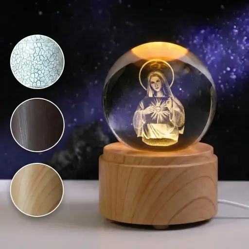 [IMP-266] Lamp. Esfera GIRATORIA - Virgen Misericordiosa (6cm)