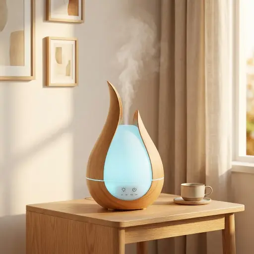 [HUM-020] Humidificador USB Huevo RGB Deluxe 21x8cm 200ml (Sin filtro - apto aceites) 