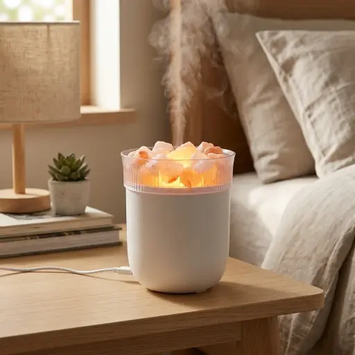 [HUM-024] Humidificador USB & Lampara de Sal 10x7cm