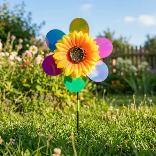 [ONC-133] Tutor WindSpinner Plástico Girasol Brillante (52x23cm) 