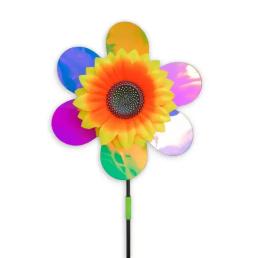 [ONC-133] Tutor WindSpinner Plástico Girasol Brillante (52x23cm) 