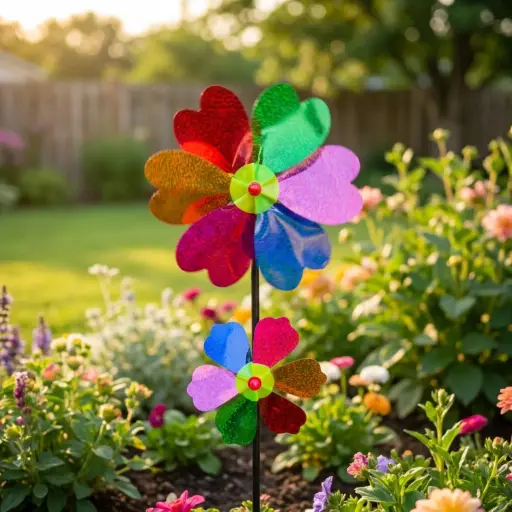 [ONC-132] Tutor WindSpinner Plástico Corazón dos piezas Brillante (50x20cm) 