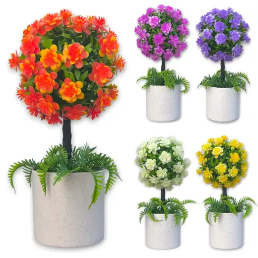 [ONC-118] Maceta Arbolito de Flores (26x8Cm)