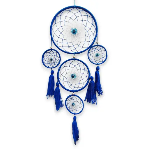 Atrapasueños - Quintuple Ojo Turco (Aro mayor 16cm)