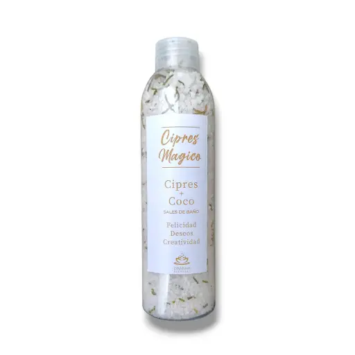 Envase 200ml - Sales de Baño Cipres & Coco (250g)