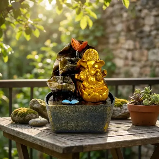 [MT-687] Fuente de Agua - Ganesha (21x14cm)