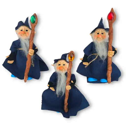 Duende Mago - Con báculo (10cm)