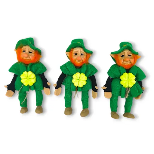 Duende San Patricio - Con trébol (10cm)