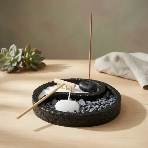 jardín Zen - Yin Yang (15x15cm) 