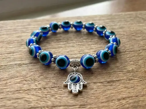 [IMP-305] Pulsera Bolitas de Ojo Turco (Protección)