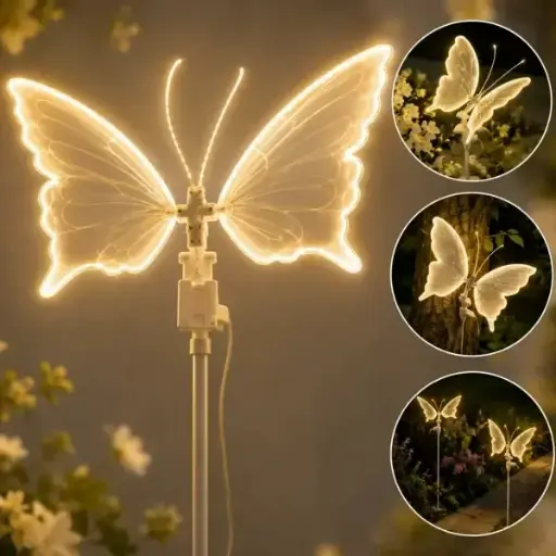 Mariposa Led Grande (Mueve las alas)